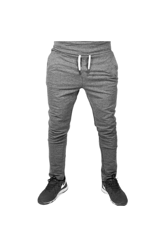 Mens Pants Clearance Muscle Fitness Sports Pants Men'S Long Pants Slim Fit Running Fitness Pants Gray 4(S)