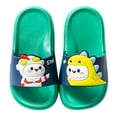 thumbnail image 1 of LoyisViDion Toddler Shoes Clearance Cartoon Dinosaur Shoes Boys Girls Non-Slip Home Bathing Beach Sandals Slippers Shoes Green 2Years, 1 of 3