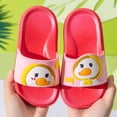 thumbnail image 1 of LoyisViDion Toddler Shoes Clearance Cartoon Goosey Boys Girls Shoes Non-Slip Home Bathing Beach Sandals Slippers Shoes Red 5Years, 1 of 3