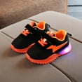 thumbnail image 1 of LoyisViDion Toddler Shoes Clearance Children&nbsp;Baby Girls Boys Breathable Shoes Mesh Led Luminous Sport Run Sneakers Shoes Orange 5.5-6Years, 1 of 9