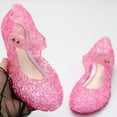 thumbnail image 1 of UTTOASFAY Toddler Shoes Kids Sandals Shoes Children Girls Party Crystal Princess Hollow Out Candy Color Shoes Pink 9-9.5Years, 1 of 9