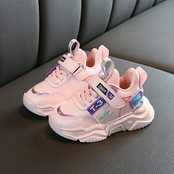 LoyisViDion Toddler Shoes Clearance New Fashion Shoes Children'S Neutral Lightweight Outdoor Sports Shoes Casual Shoes Pink 4.5-5Years