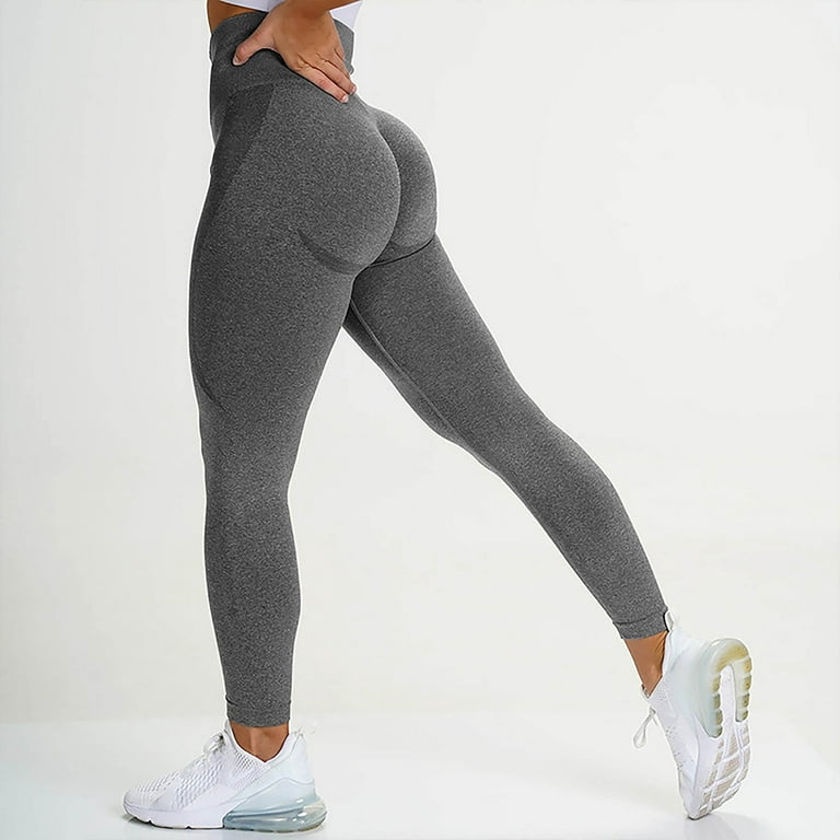 NELEUS Womens High Rise Yoga Leggings Seamless Ankle Workout Compression  Pants,Black,US Size S 