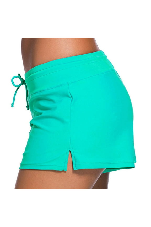 UTTOASFAY Woman Pants Women Swimsuit Shorts Pants Tankini Swim Briefs Plus Size Bottom Boardshort Swim Short Dark Blue 12(XXL)