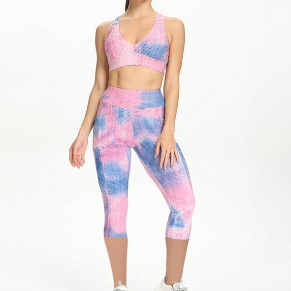 LoyisViDion Woman Pants Clearance Women Workout Leggings Fitness Pants Sports Running Pocket Yoga Athletic Pants Pink XL