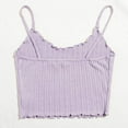 thumbnail image 1 of LoyisViDion Womans Shirts Women Tops Solid Sleeveless Pullover Vest Tank Crop Shirts Purple S, 1 of 9