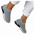 thumbnail image 1 of UTTOASFAY Women'S Summer Comfortable Casual Sports Shoes Sandals Stretch Cloth Large Size Shoes Red 8(39), 1 of 6