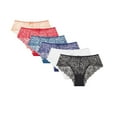 thumbnail image 1 of LoyisViDion Women'S Underwear Lace Bikini Panties Comfy Lace Briefs Pack of 6 Multicolor 6(M), 1 of 1