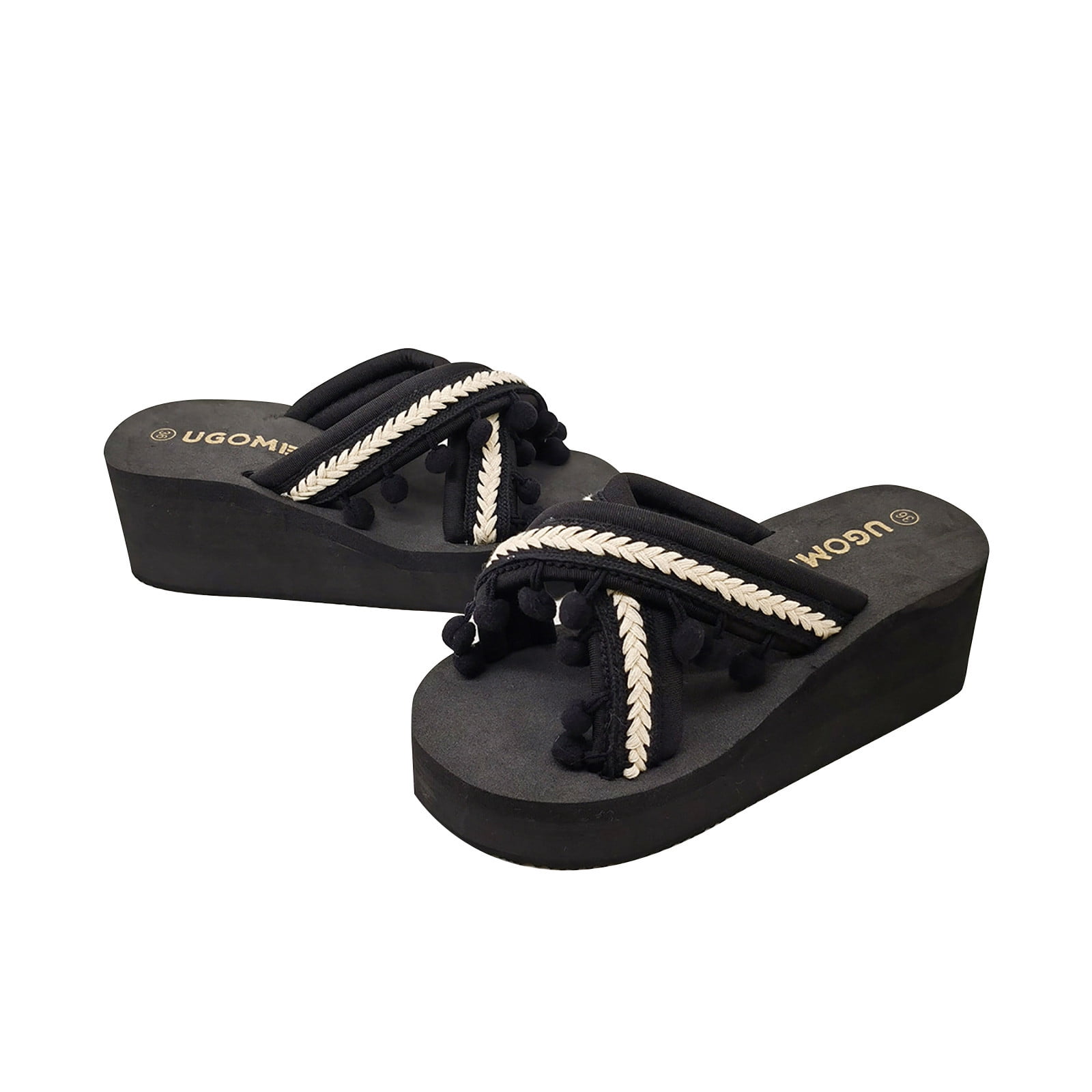 LoyisViDion Women Slide Sandals Women's Summer Fashion Ball Beach Shoes ...