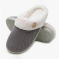thumbnail image 1 of LoyisVidion Memory Foam Slippers - Women's Indoor Cute Winter Home Cotton Plush Cotton Slippers Ladies' Slippers Memory Foam Indoor Slide Slippers, 1 of 3