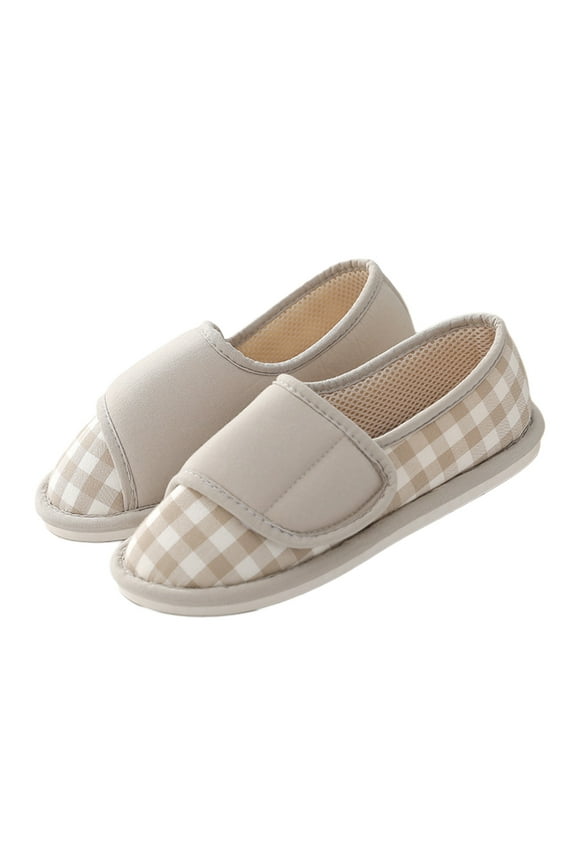 Women's Soft Sole Shoes Maternity Shoes Women's Home Casual Cloth Shoes Indoor Mom Shoes Lightweight Gray 36-37