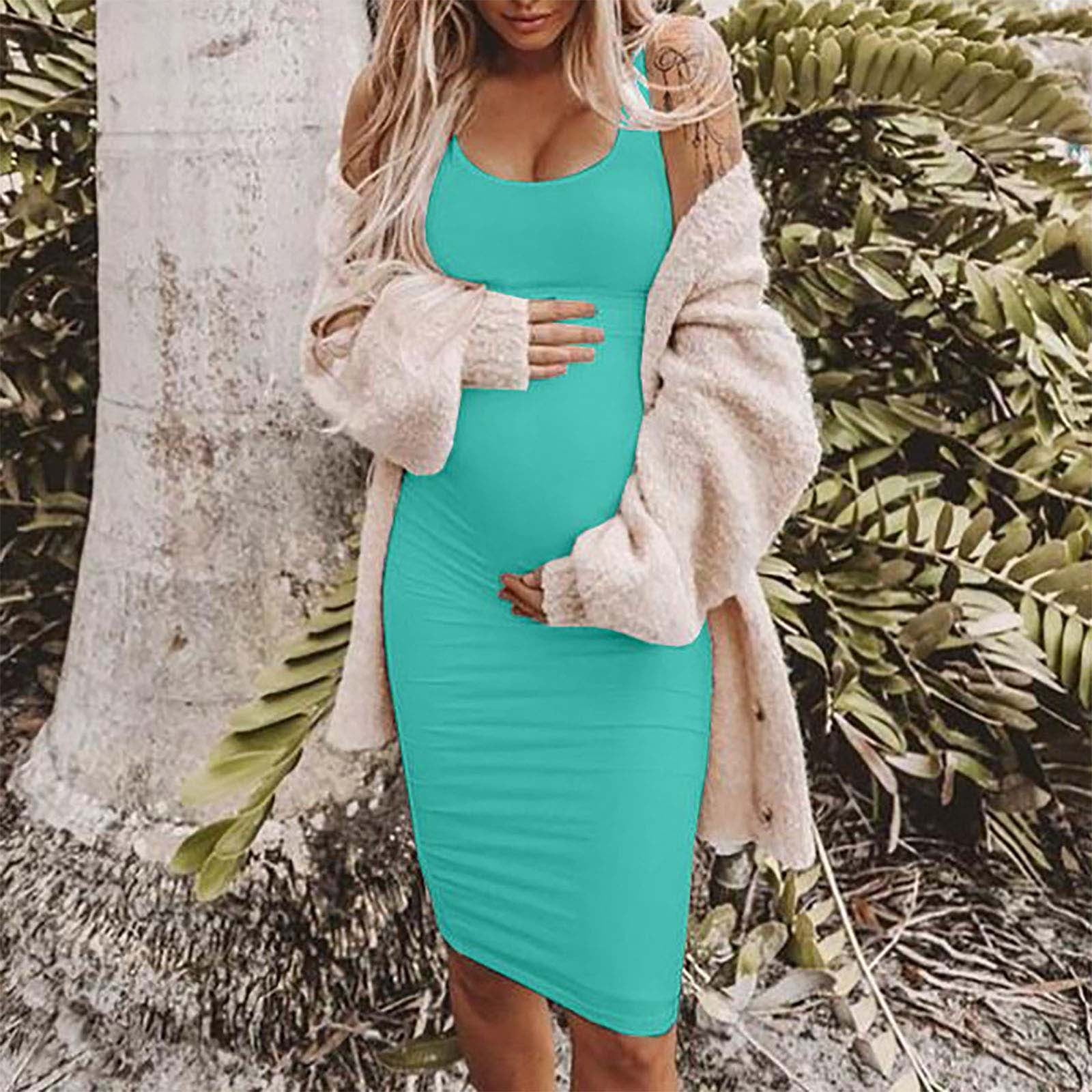Mint green cheap pregnancy dress