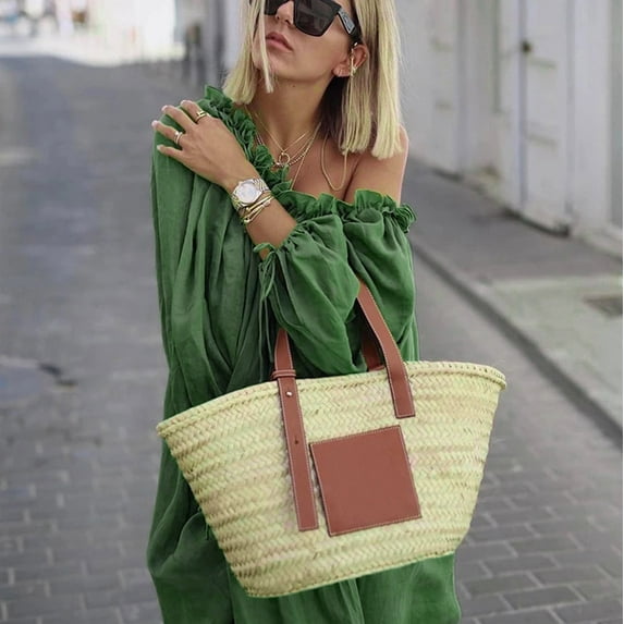 UTTOASFAY Womens Plus Size Dresses Women Plus Size Daily Casual Dress Open Shoulder Vintage Loose Boho Maxi Dress Green M