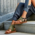 thumbnail image 1 of UTTOASFAY Womens Sandals Women's Fashion Flip Flops Wedges Sandals Artificial Leather Platform Shoes Green 10.5(43), 1 of 7