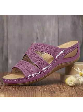 Wedges in Womens Shoes Purple Walmart