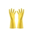 thumbnail image 1 of Loyisod 1 Pairs Reusable Household Cleaning Gloves, Rubber Kitchen Dishwashing Gloves, Long Sleeves, for Washing Dishes, Pet Care, 1 of 7