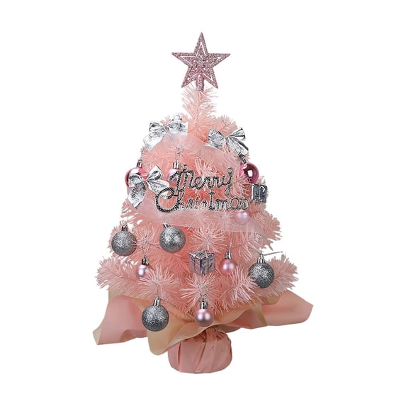 Loyisod Tabletop Mini Christmas Tree Kit, Pre-Assemble DIY Small ...