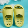 thumbnail image 1 of Loyisvidion Toddler Shoes Boys Girls Slides Sandals Soft Shoes Thick Sole Quick Dry Beach Pool Eva Slippers Green 5.5-6 Years, 1 of 3