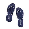 thumbnail image 1 of Loyisvidion Women Summer Daisy Shoes Lace Flip Flop High Heel Platform Shoes,Beach Shoes Navy 6(36), 1 of 7