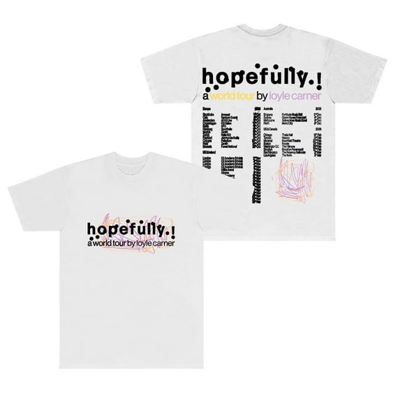 Loyle Carner Hopefully Tour 2025 Merch T-Shirts Women Men HipHop Short Sleeve Tee