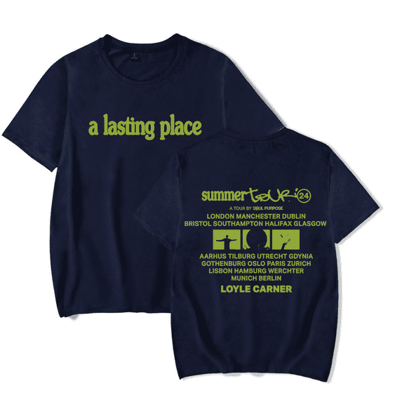 Loyle Carner a Lasting Place T-Shirt Men/Women Streetwear T-Shirt Shirt Short Sleeve