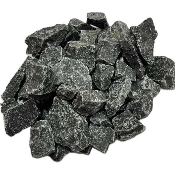 Loyly Sauna Rocks, 25 LB Box, Igneous Basalt Steam Sauna Stones, Dark Gray (25, Pounds)