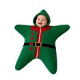 thumbnail image 1 of Loyni 0-3 Months Christmas Star Shape Hooded Swaddle Sack Unisex Xmas Print Baby Sleeping Bag Newborn Fleece Wearable Blanket Gift for Holiday Party, 1 of 7