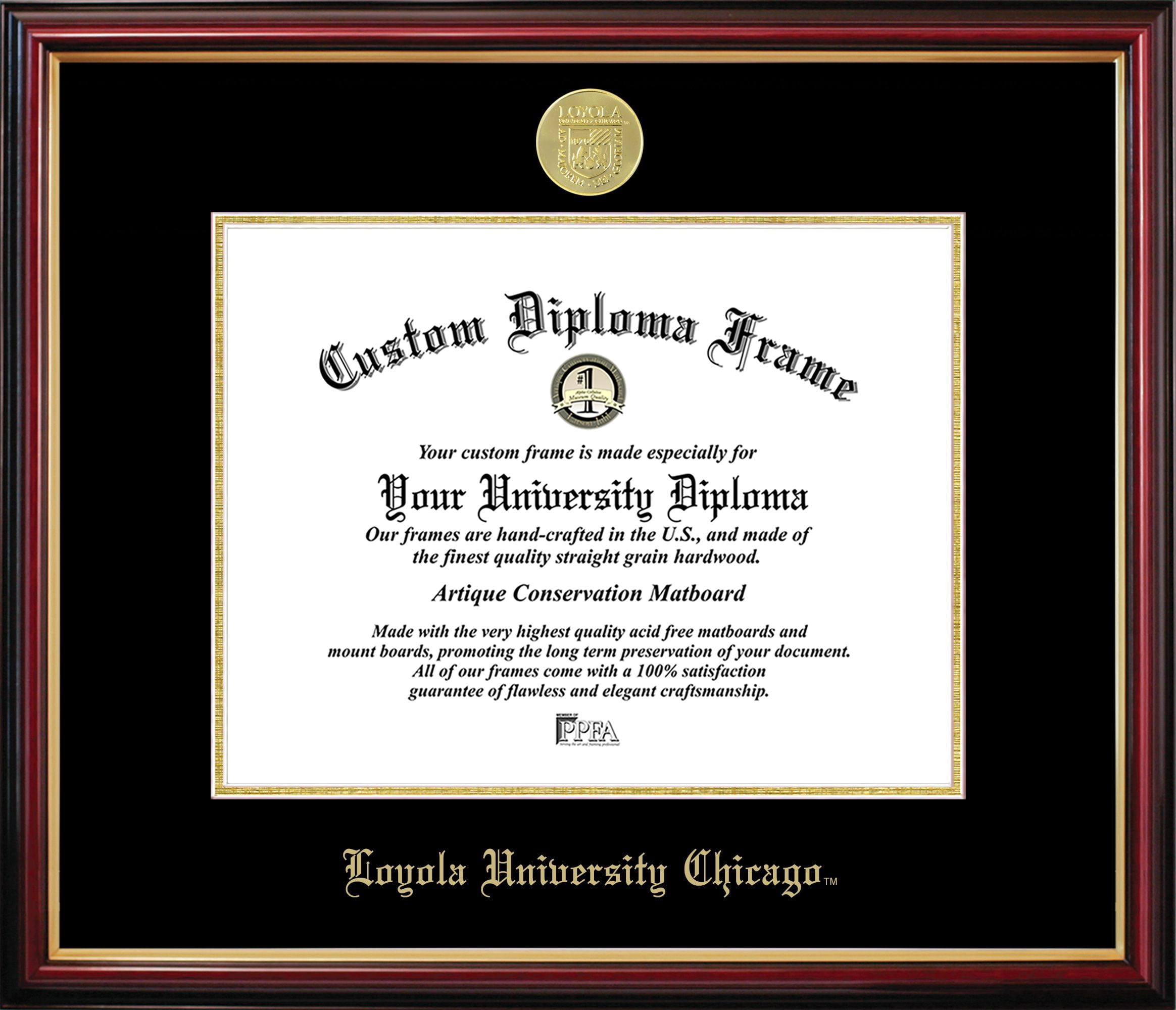 Loyola Chicago Petite Diploma Frame