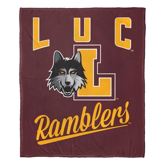 The Northwest 1COL-23600-0282-OOF 50 x 60 in. NCAA Loyola Chicago University Alumni Silk Touch Throw Blanket