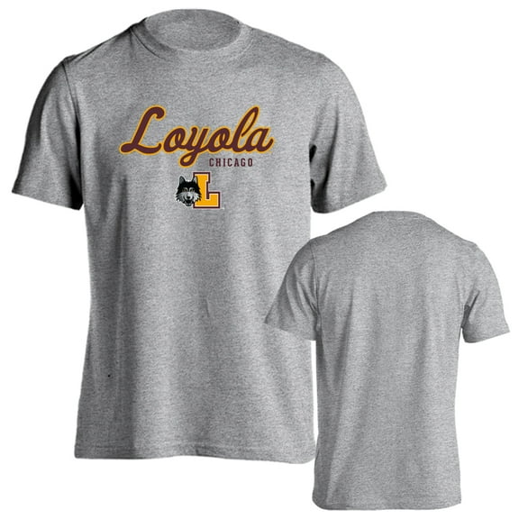 Loyola Chicago Ramblers Classic Arch with Mascot Short Sleeve T-Shirt
