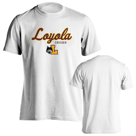 Loyola Chicago Ramblers Classic Arch with Mascot Short Sleeve T-Shirt