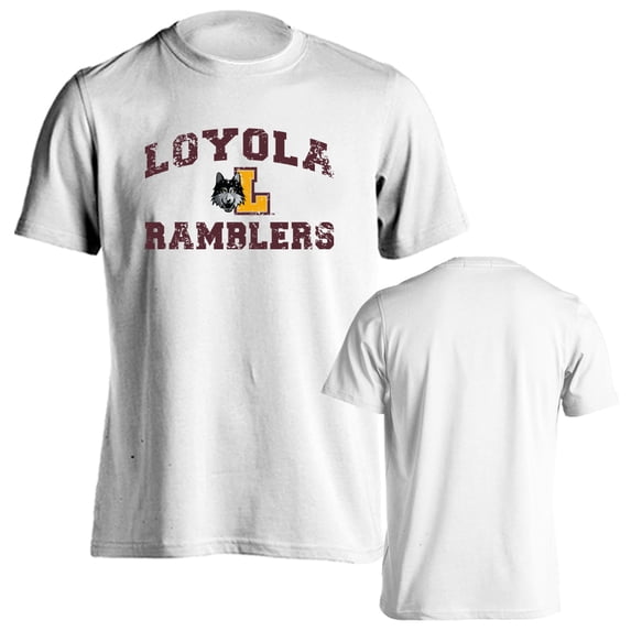 Loyola Chicago Ramblers Distressed Retro Short Sleeve T-Shirt