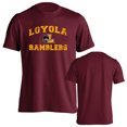 thumbnail image 1 of Loyola Chicago Ramblers Distressed Retro Short Sleeve T-Shirt, 1 of 3
