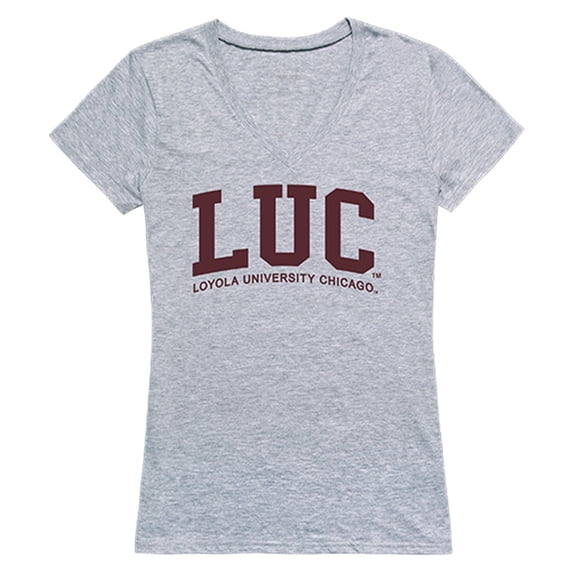 Loyola Chicago Ramblers Game Day Womens T-Shirt - Heather Grey, Small