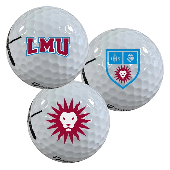 Loyola Marymount University Lions Logo Edition Taylormade Distance+ Golf Balls 12-Pack (Dozen)