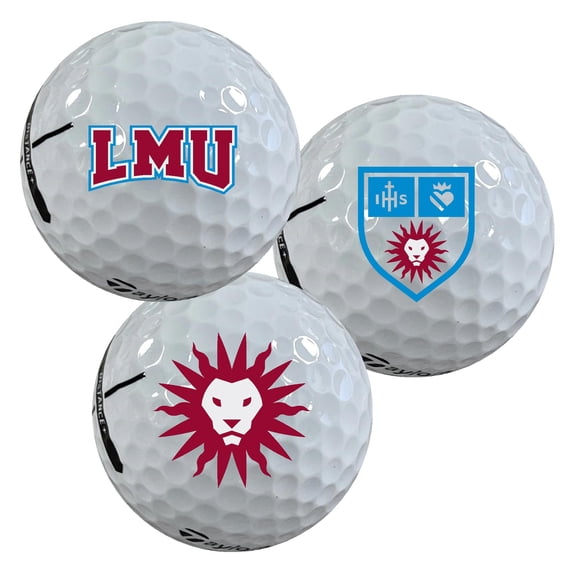 Loyola Marymount University Lions Logo Edition Taylormade Distance+ Golf Balls 12-Pack (Dozen)