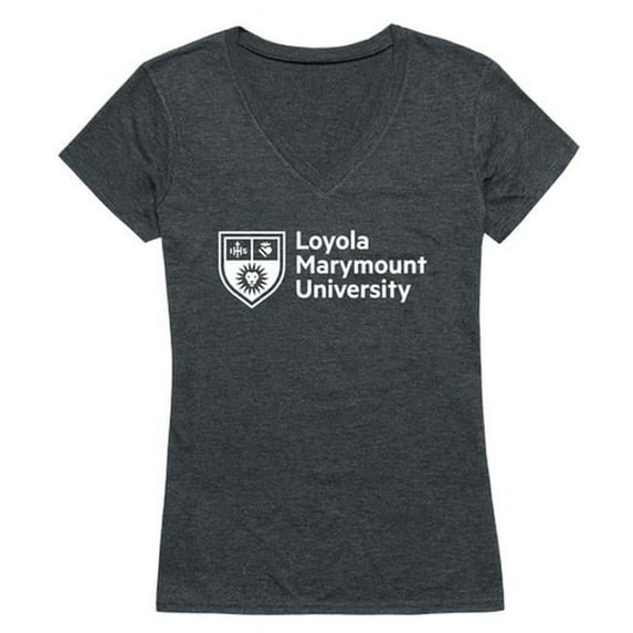 Loyola Marymount University Women Institutional T-Shirt, Heather Charcoal - Extra Large