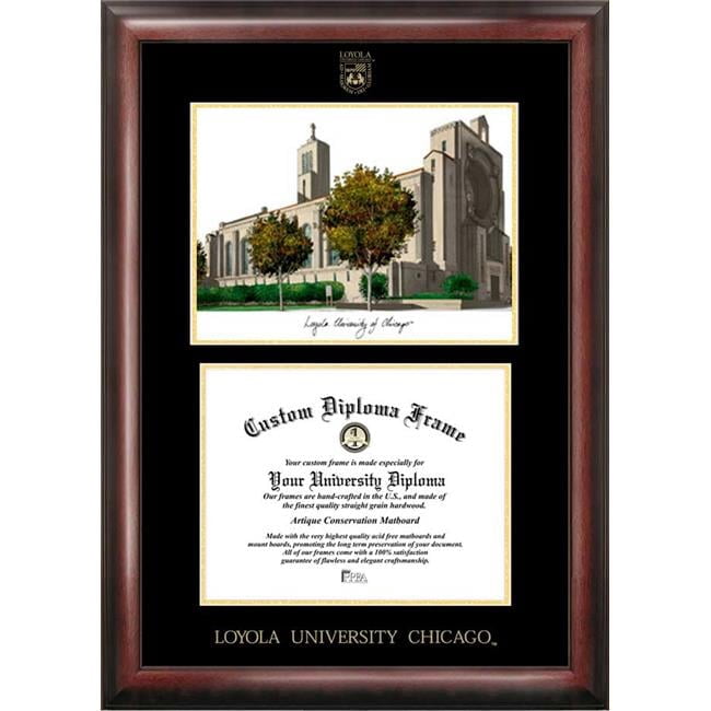 Campus Bilder Rahmen – Loyola Universität Chicago Legacy Scholar, 21,6 X 27,9 Cm