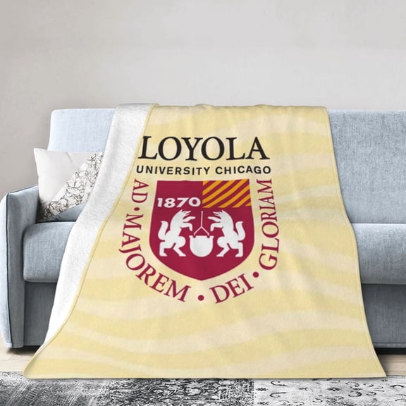 Loyola University Chicago Ultra-Soft Micro Fleece Blanket Multi-Size Flannel Blanket