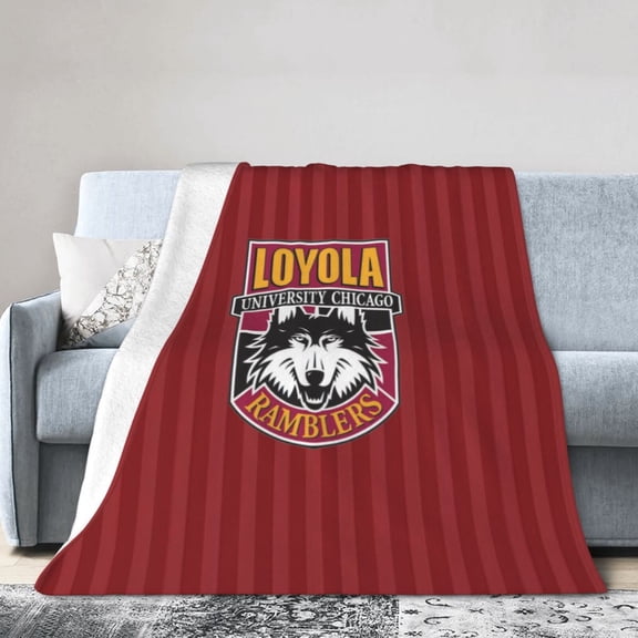 Loyola University Chicago Ultra-Soft Micro Fleece Blanket Multi-Size Flannel Blanket