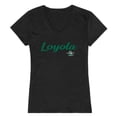 thumbnail image 1 of Loyola University Maryland Greyhounds Womens Script Tee T-Shirt Black XL, 1 of 2