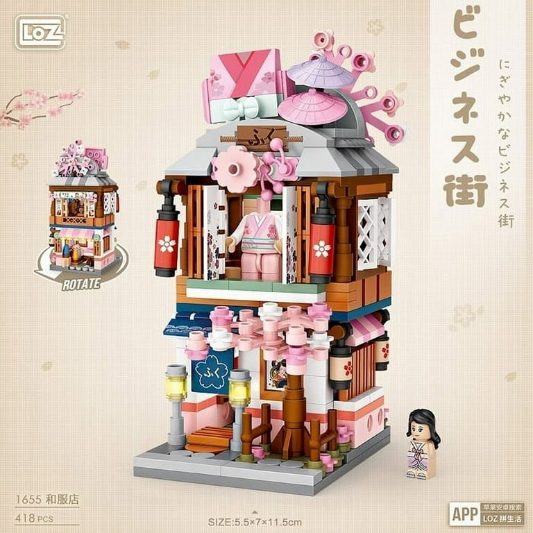 Loz LOZ Street Series - Kimono Shop Building Bricks Set 16.5x12