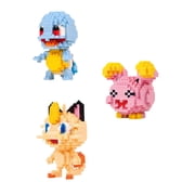 Loz Mini Blocks fun 3 Sets Moster Squirtle -Meowth -Whismur Childrens Ages 14+