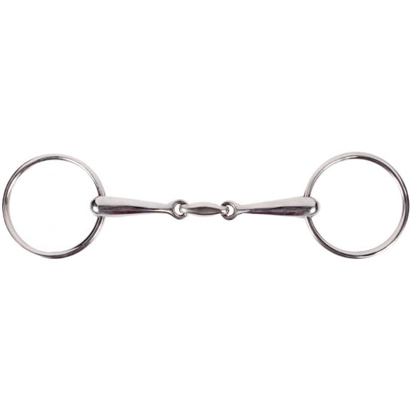Lozenge Link Loose Ring Snaffle Bit - 16mm Width
