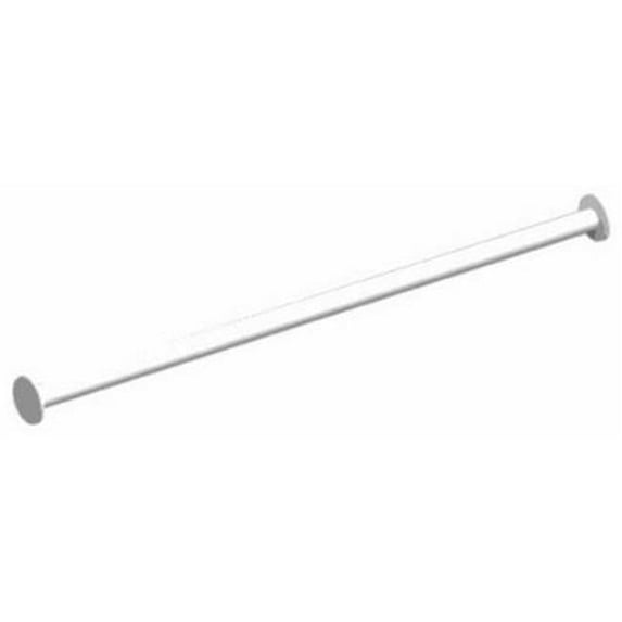 Lozier Store Fixtures CDA8661SPB WHT 28 in. Rolled Goods Hangrod - Pack Of 2