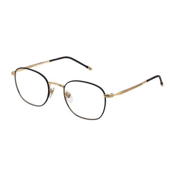 Lozza eyeglasses VL2387 MAN 51/21/145 0302 ORO ROSE' LUCIDO C/PARTI NERO SEMILUCIDO