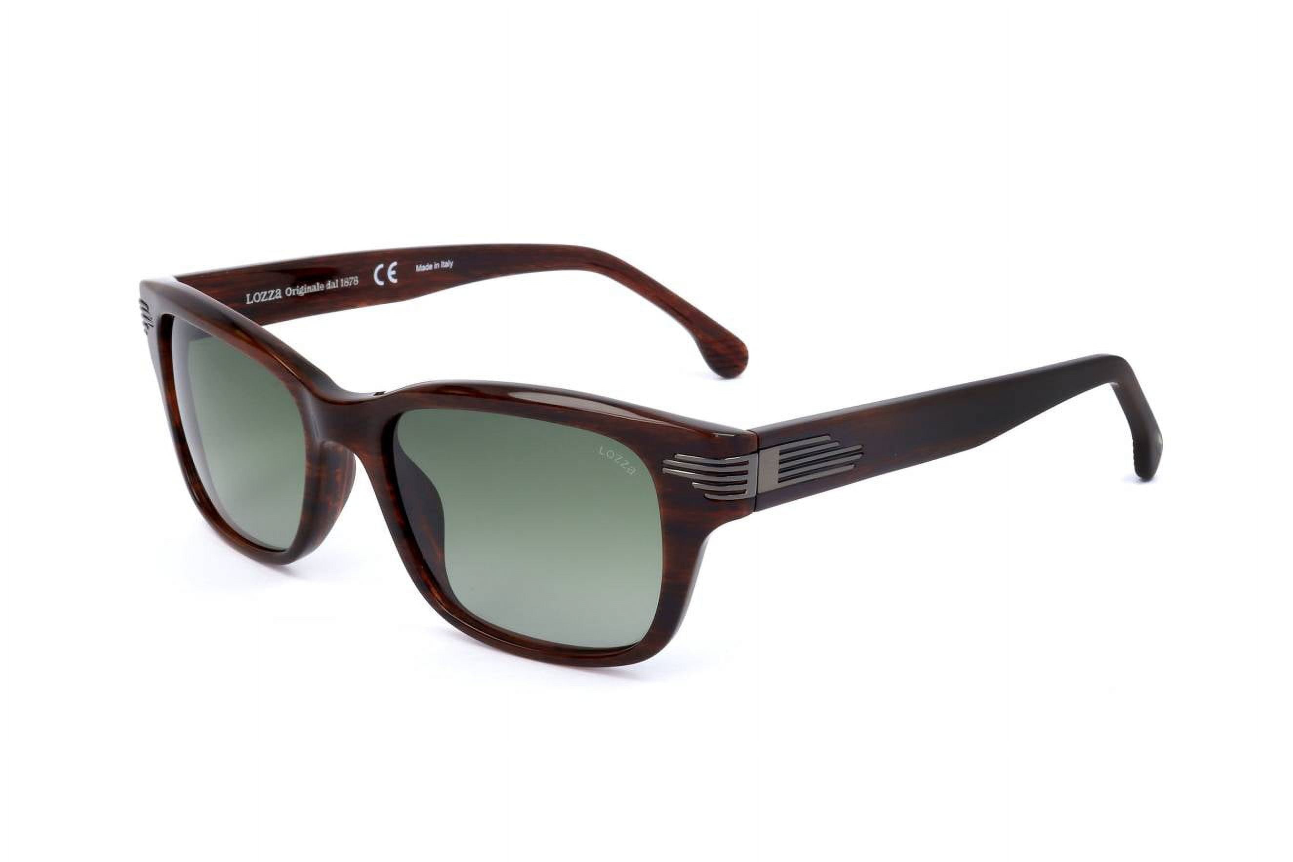 SUNGLASSES - POLARIZED FASHION SUN GLASSES LOZZA BROWN MEN SL4074M5209Y7