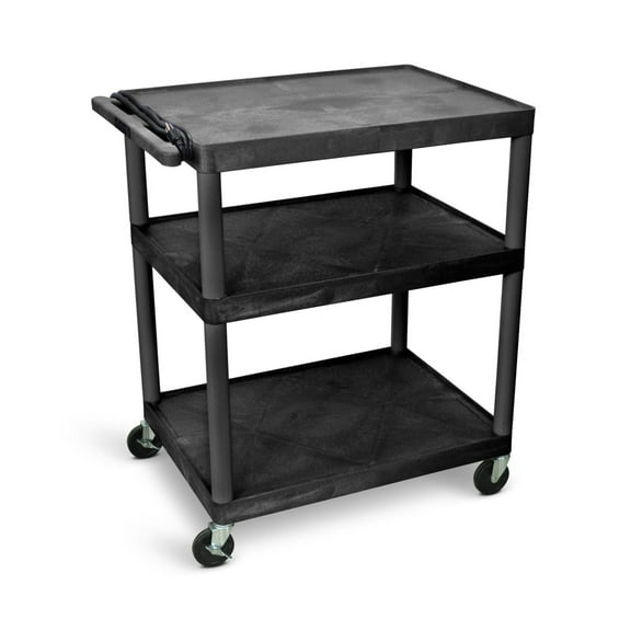 Lp40E-B - 40" H A/V Cart - 3 Large Shelves, Electric