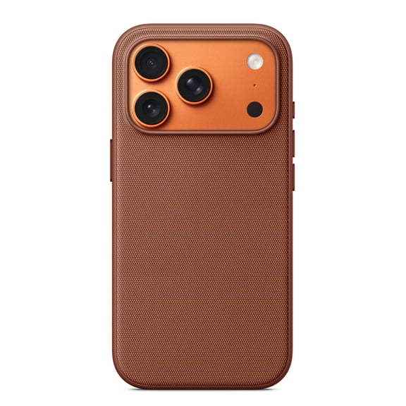 Lpalce for Apple iPhone 17 Pro TechWoven Case, Compatible with MagSafe and Camera Control Button, With Two Connection Points Slim Back Magnetic Phone Protection Cover 6.3" - Sienna