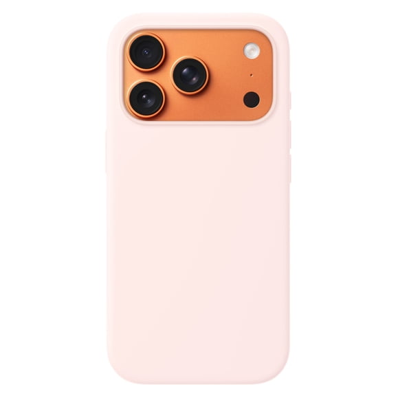 Lpalce for iPhone 17 Pro Max Silicone Case, Compatible with MagSafe and Camera Control Button,With Two Connection Points Soft-touch Slim Fit Magnetic Phone Protection Cover 6.9＂ - Light Pink